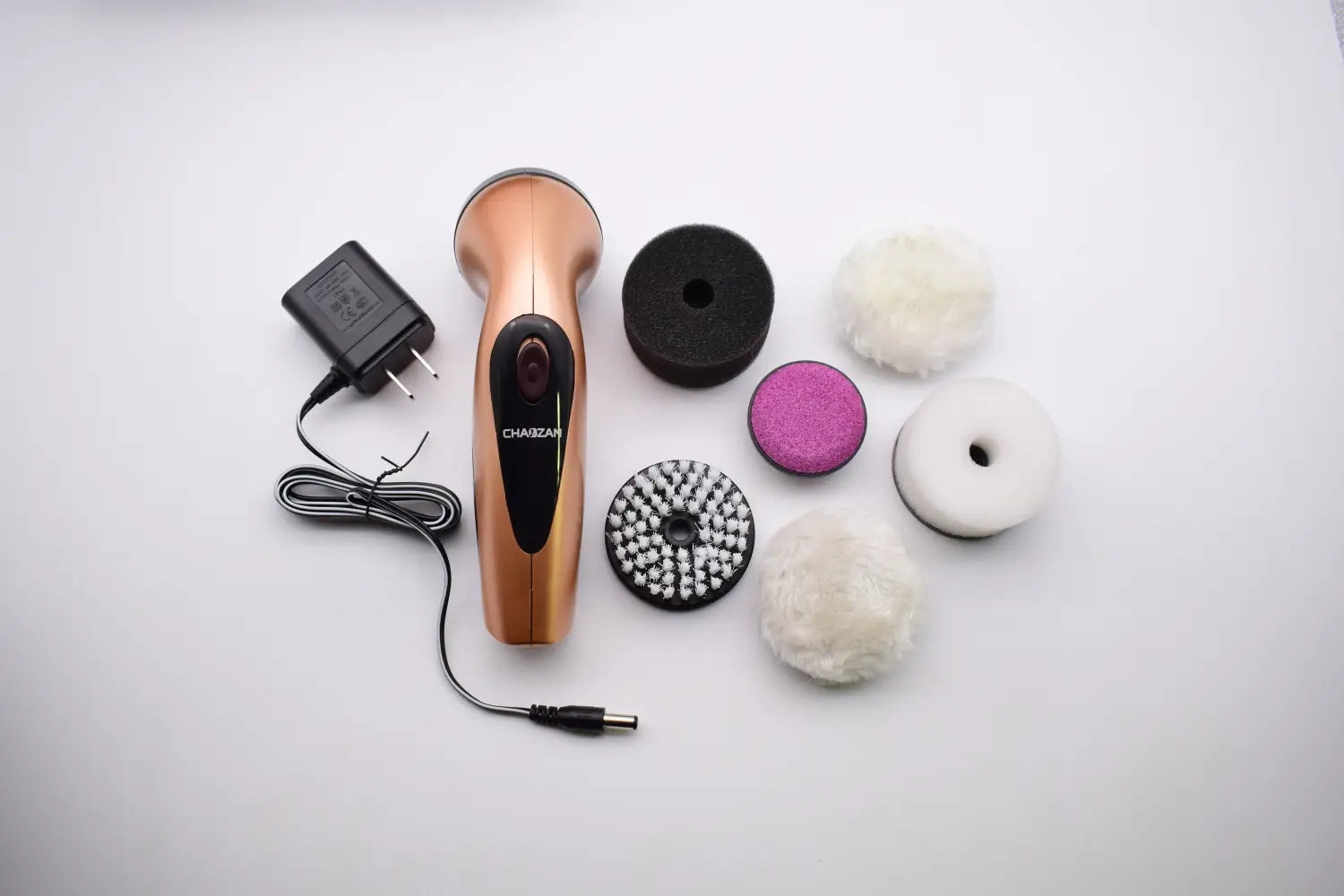 LuxeShine Electric Shoe Polisher Red Gold Edition