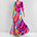 VoguePrint Slim V-Neck Half-Sleeve Waist Dress - LauBelle Brand