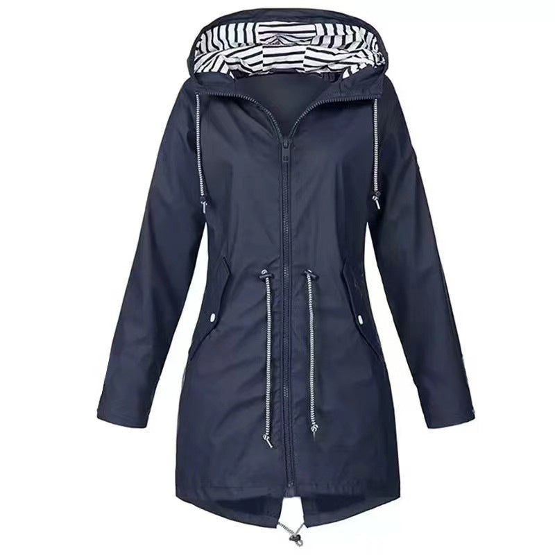 RainGuard Women's Lightweight Trench Jacket - LauBelle