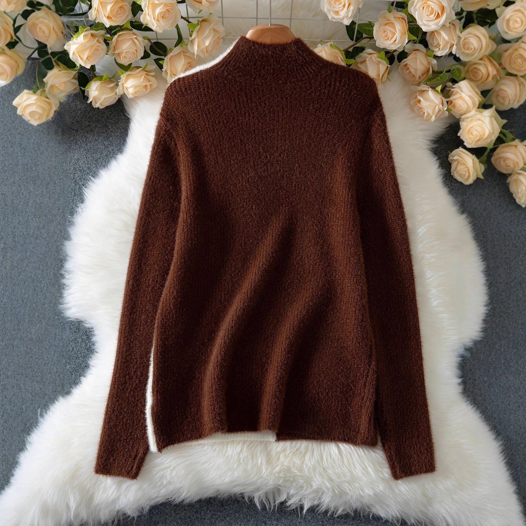 ChromaSwitch Turtleneck Pullover Sweater - LauBelle Brand