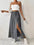 ChicSide Printed Slit Skirt for Women - LauBelle Brand