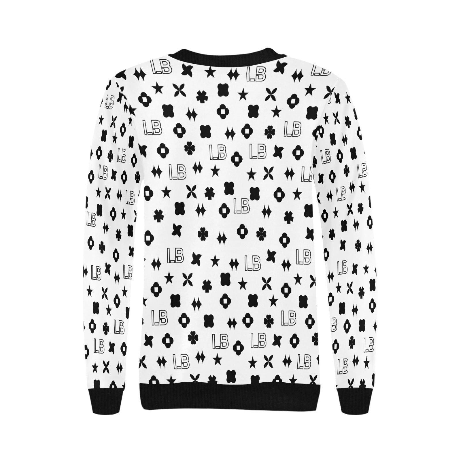 Women's Rib Cuff Crew Neck Sweatshirt (H34) - LauBelle Brand