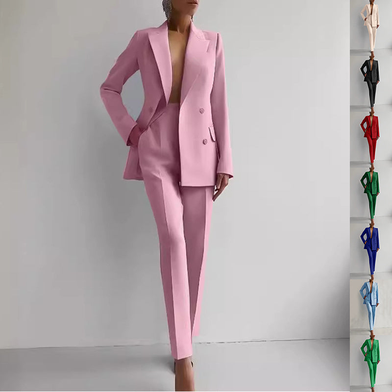 Elegance: Women's Casual Slim Fit Suit Set - LauBelle Brand