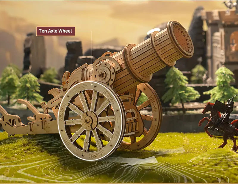 3D Wooden Military Puzzle Model for Ages 12 and Up