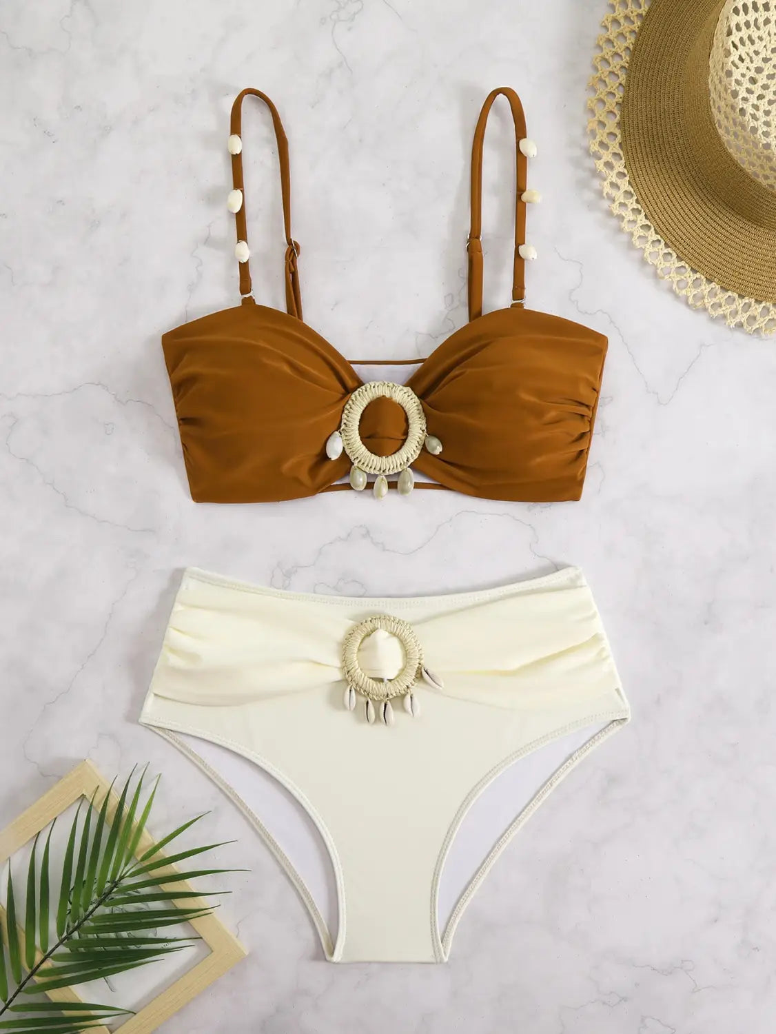 Split Bikini Tassel Sexy Hot Spring Beach Swimsuit