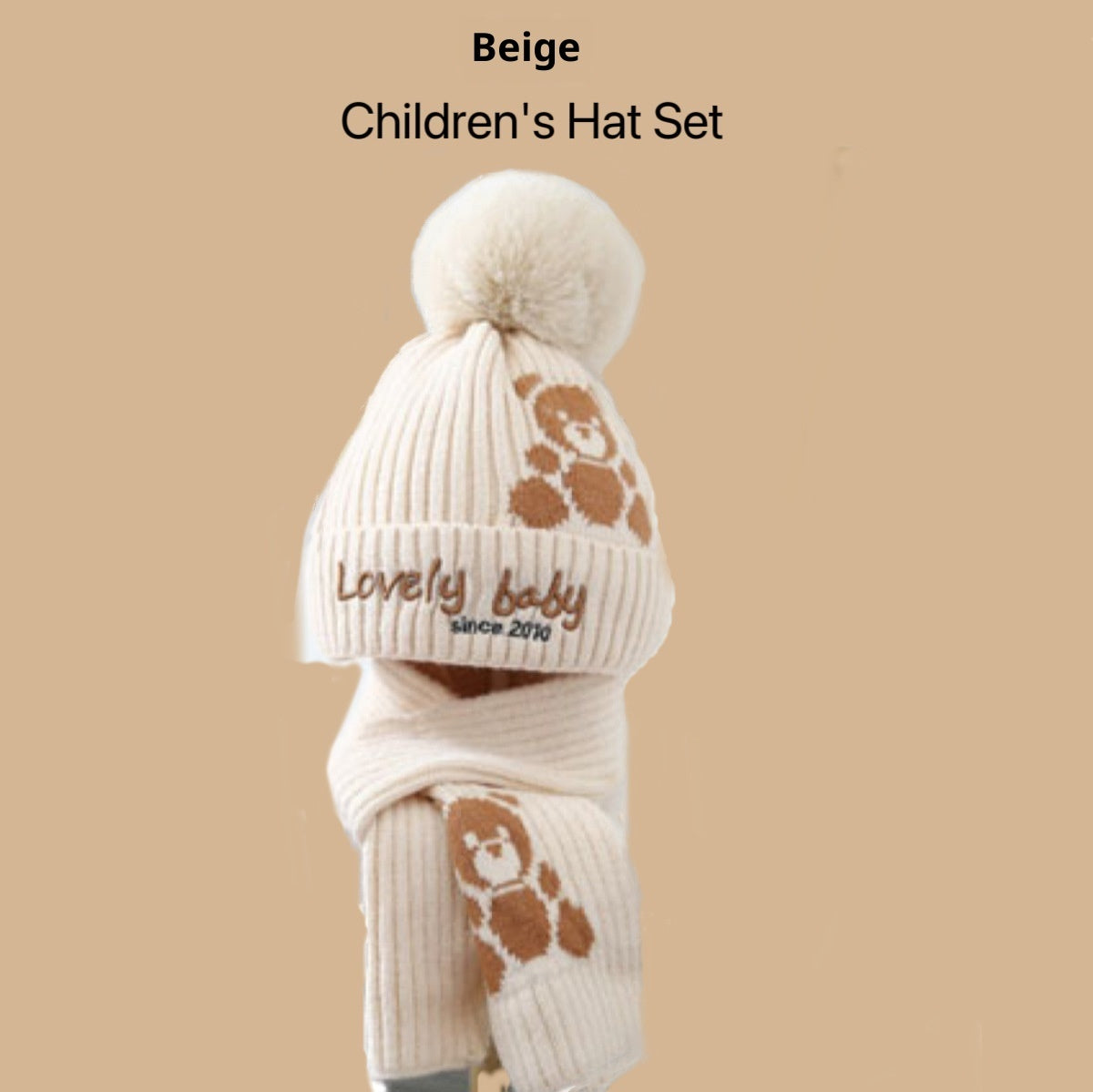 SnugPals: Boys' Cozy Knit Hat & Scarf Duo