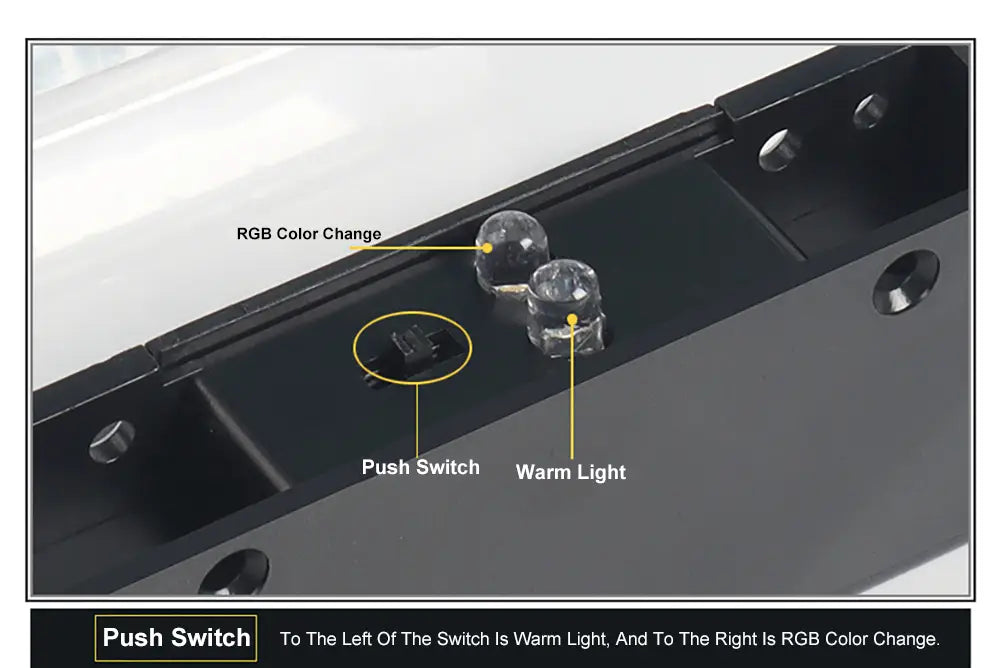Amber Crystal Solar Garden Light with Warm White and RGB Modes