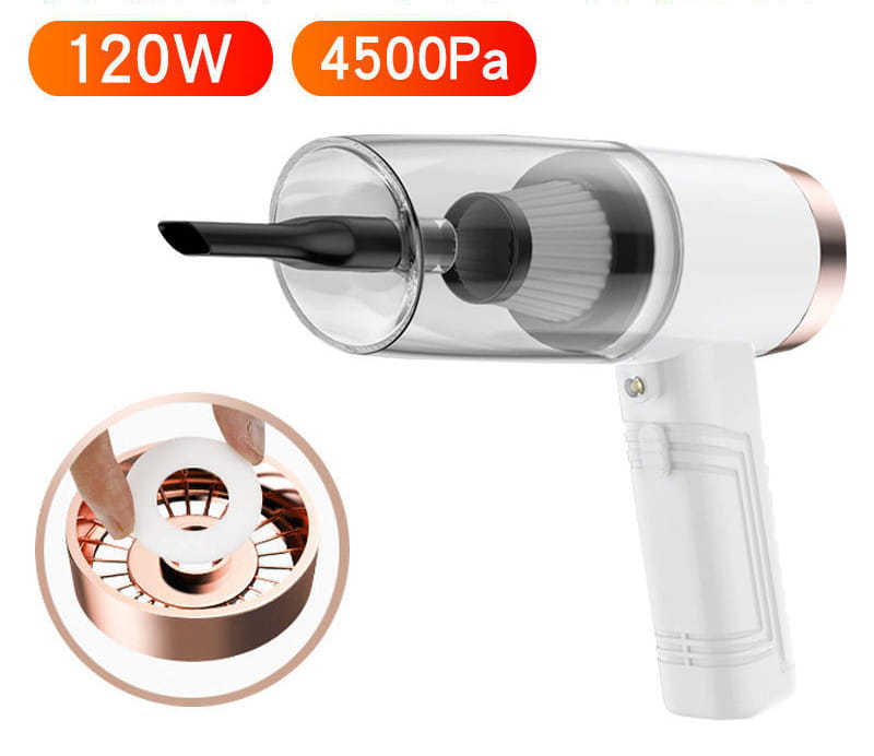 Portable Vacuum Cleaner for Home and Car with Five Accessories