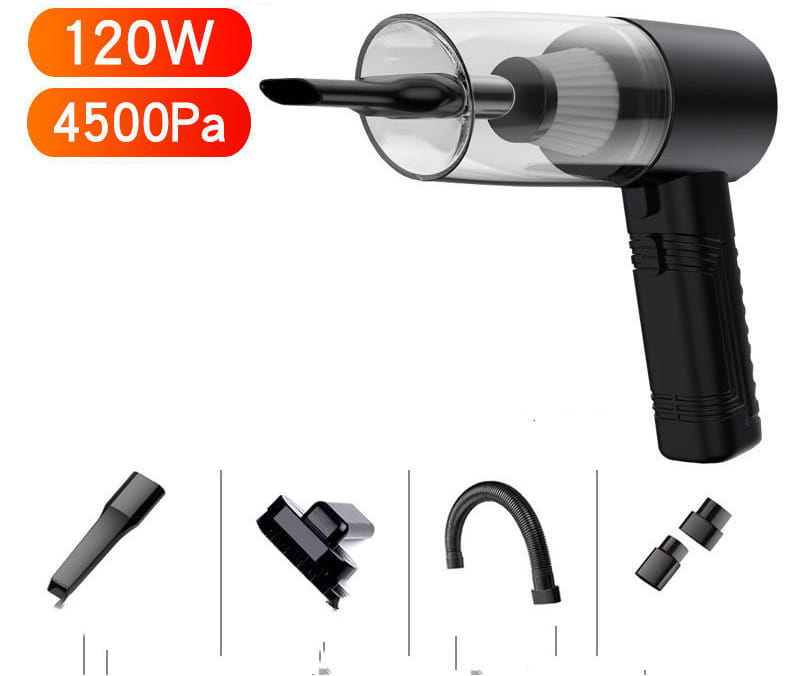 Portable Vacuum Cleaner for Home and Car with Five Accessories