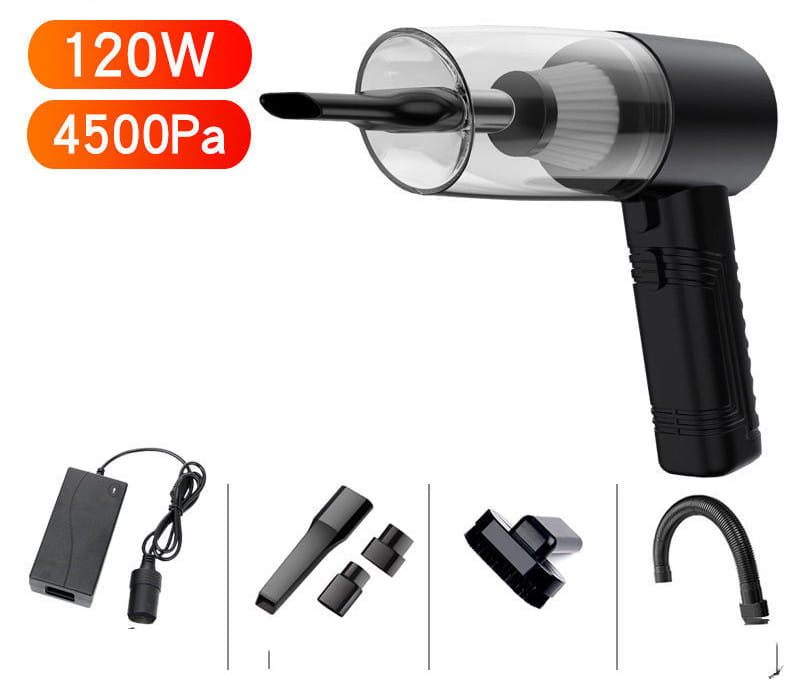 Portable Vacuum Cleaner for Home and Car with Five Accessories