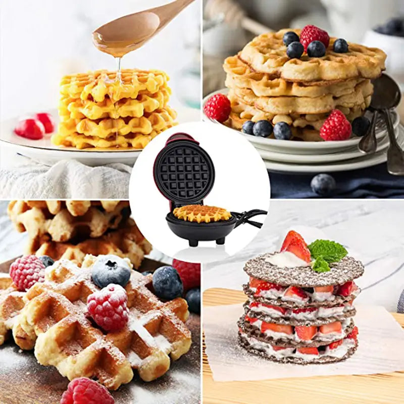 Household Mini Waffle Maker 350W Compact Electric Appliance