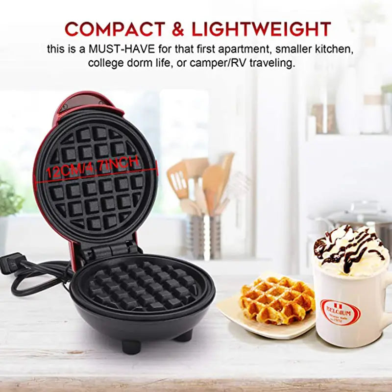 Household Mini Waffle Maker 350W Compact Electric Appliance