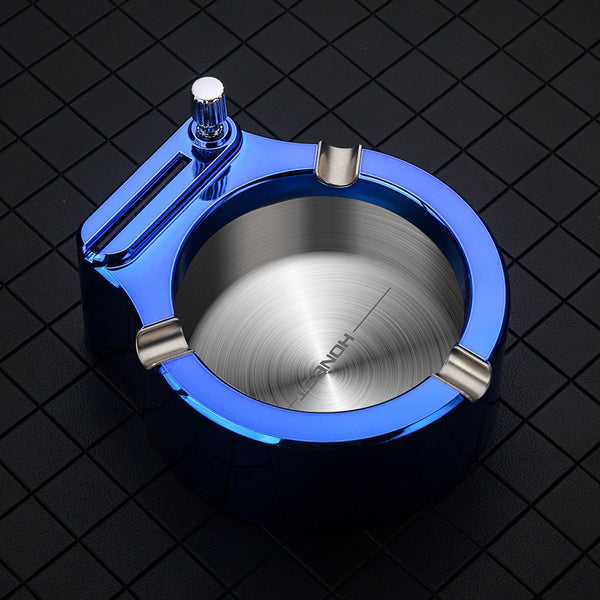 Eternal Flame Ashtray Set: Metal Match & Fancy Tray - LauBelle