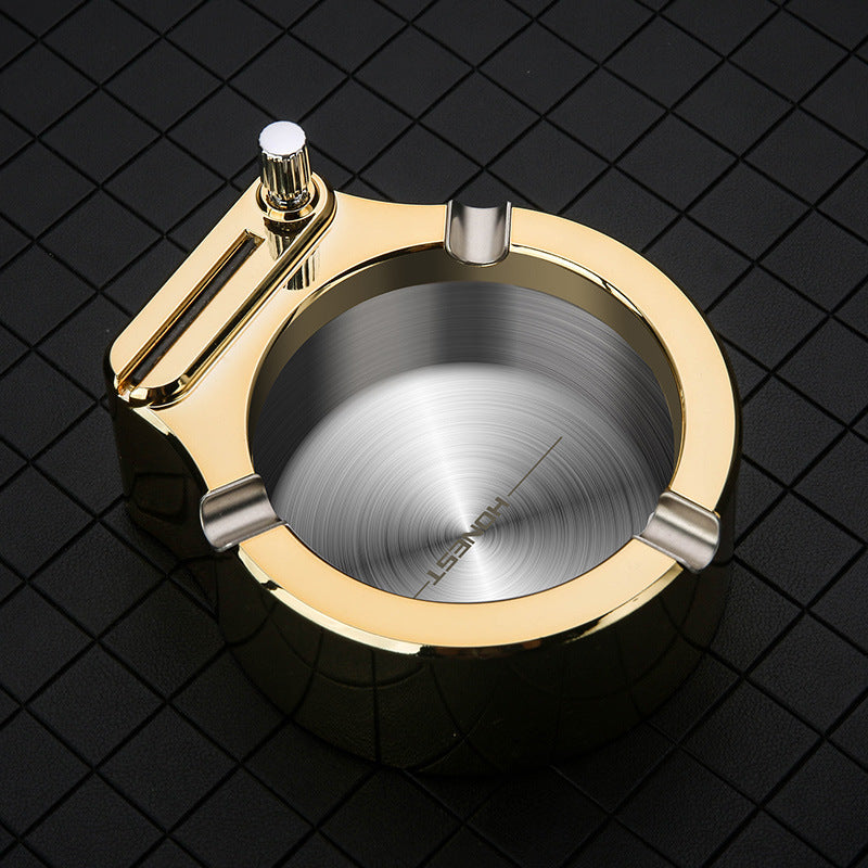 Eternal Flame Ashtray Set: Metal Match & Fancy Tray - LauBelle Brand