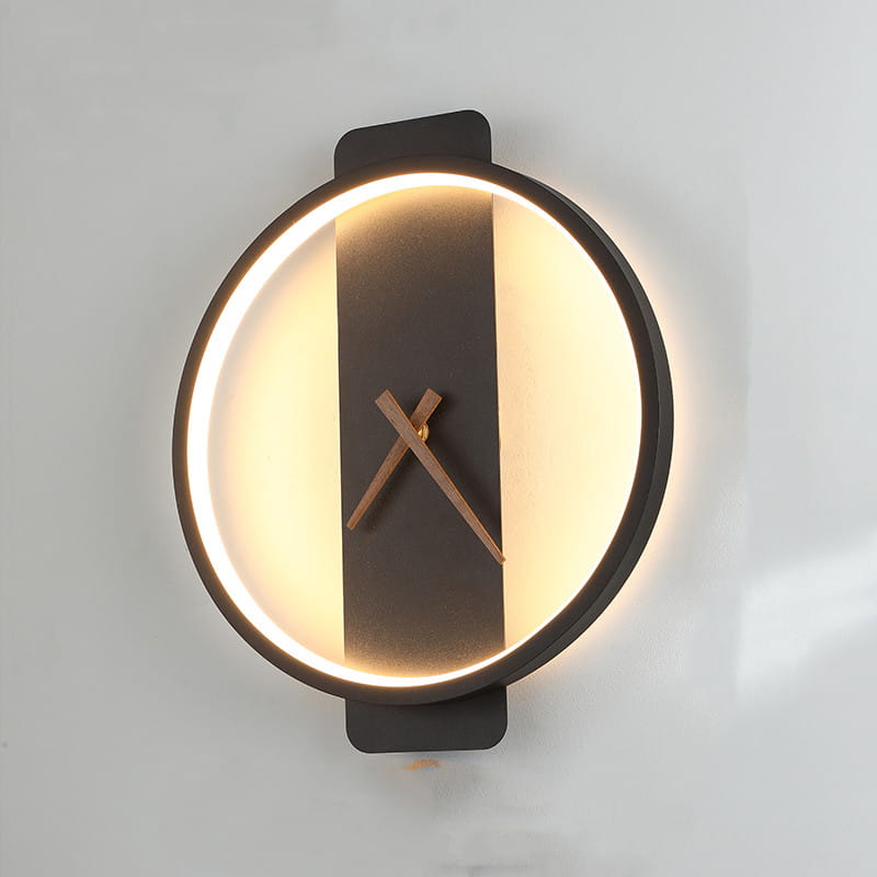 Nordic LED Wall Lamp in Gold or Black Round and Square Styles