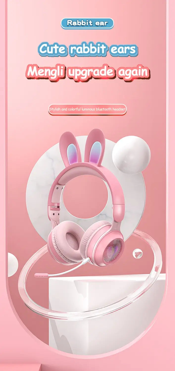 Bluetooth 5.0 Stereo Headphones with Call Function and Battery Display