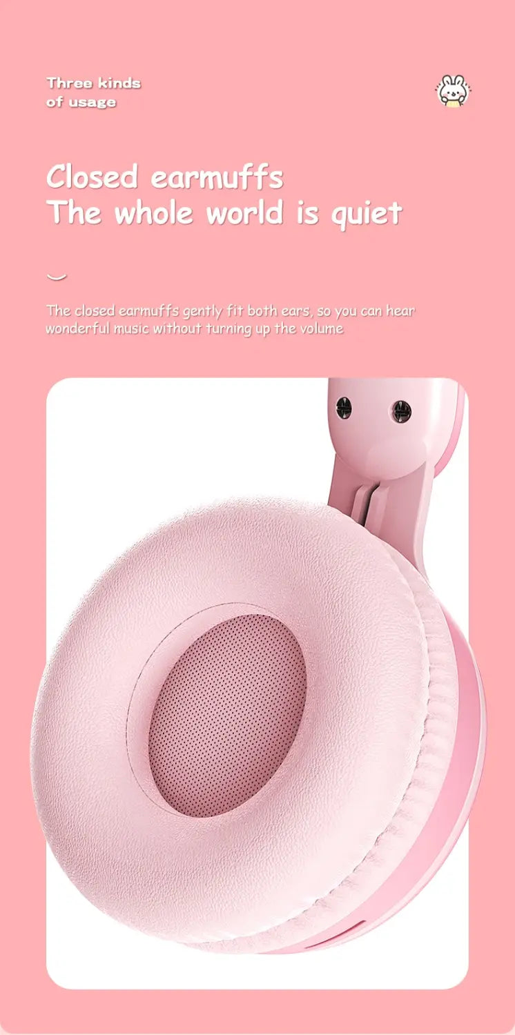 Bluetooth 5.0 Stereo Headphones with Call Function and Battery Display