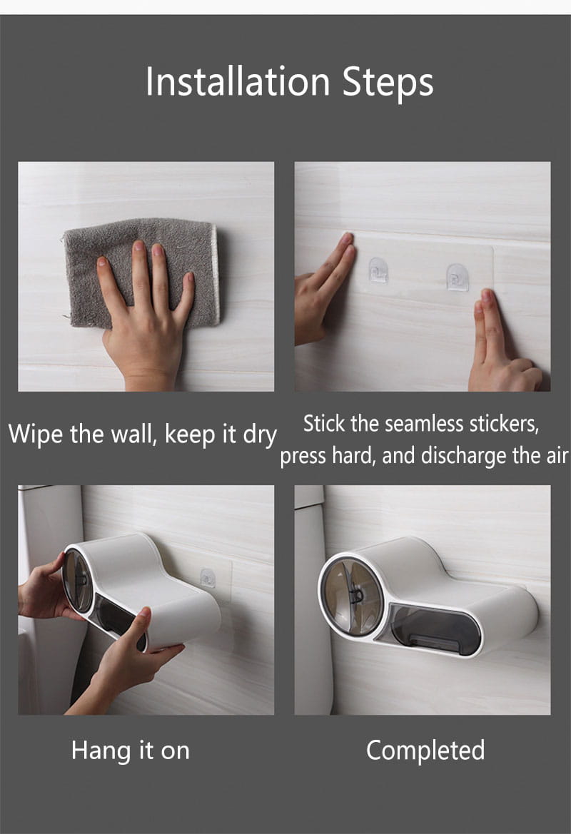 Plastic Planet Waterproof Non Slip Universal Tissue Holder