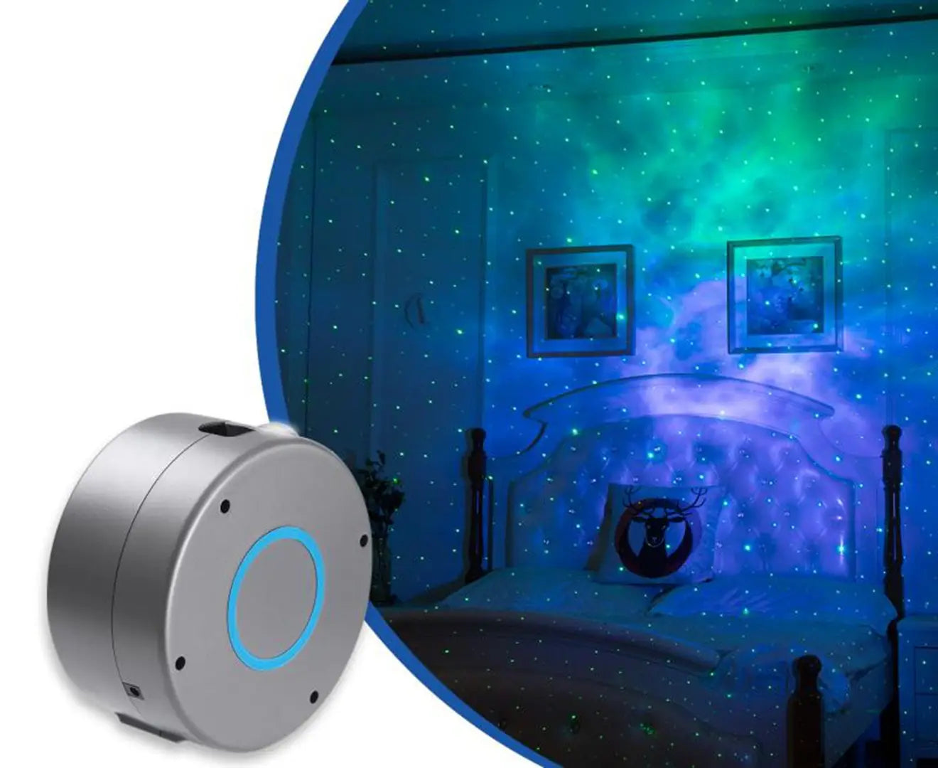 Dynamic Starry Sky Night Light Projector with 7 Color Options