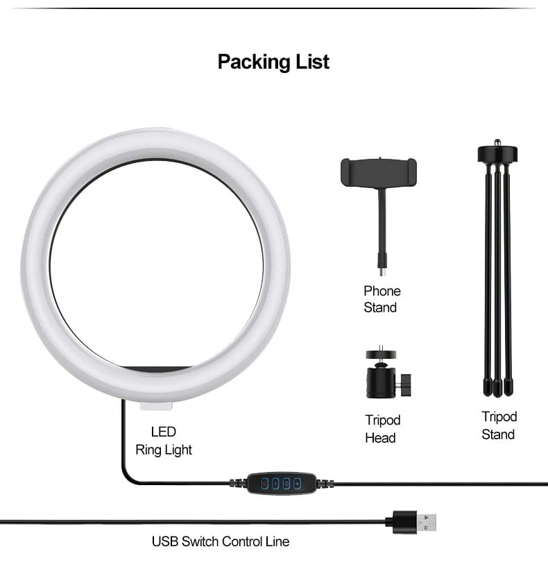 Supply Spot Live Fill Light with 10 Inch Ring and 19CM Metal Bracket Set