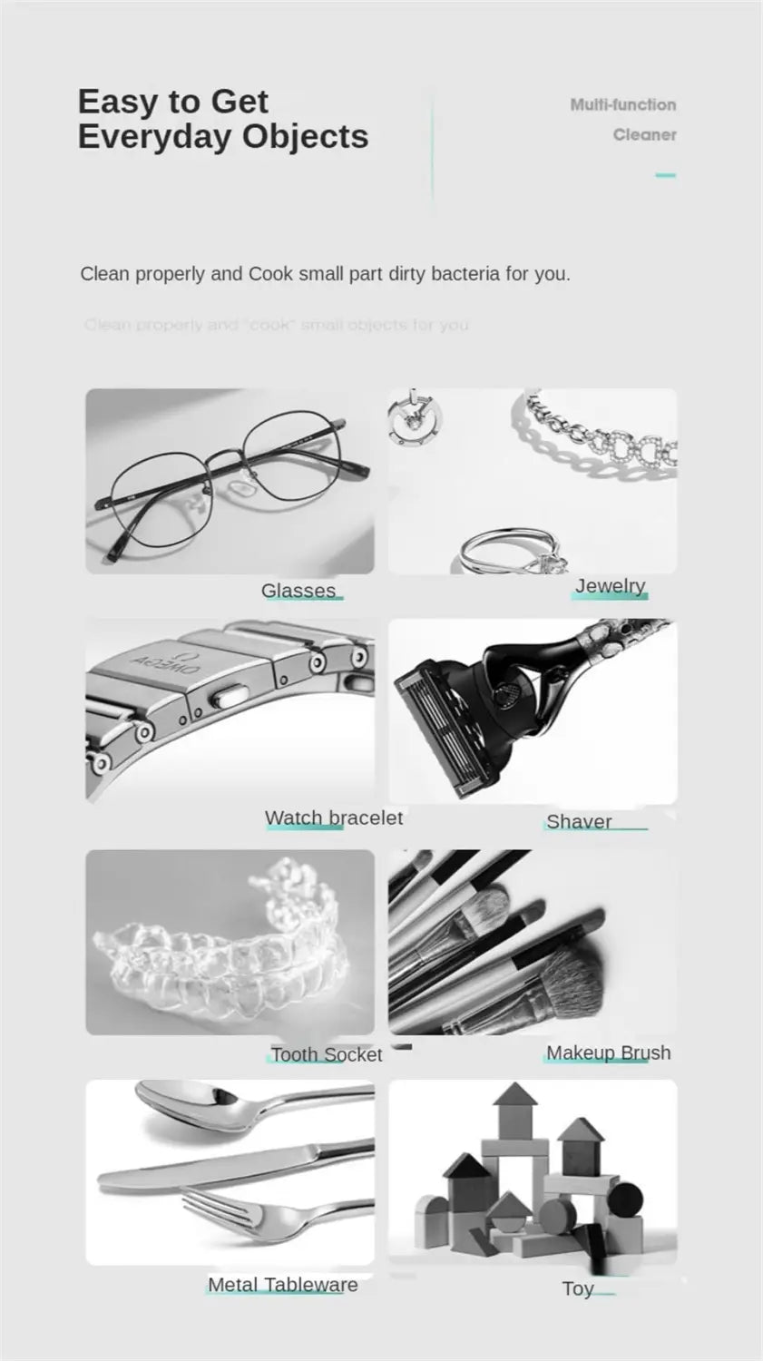 Ultrasonic Jewelry and Accessory Cleaning Machine