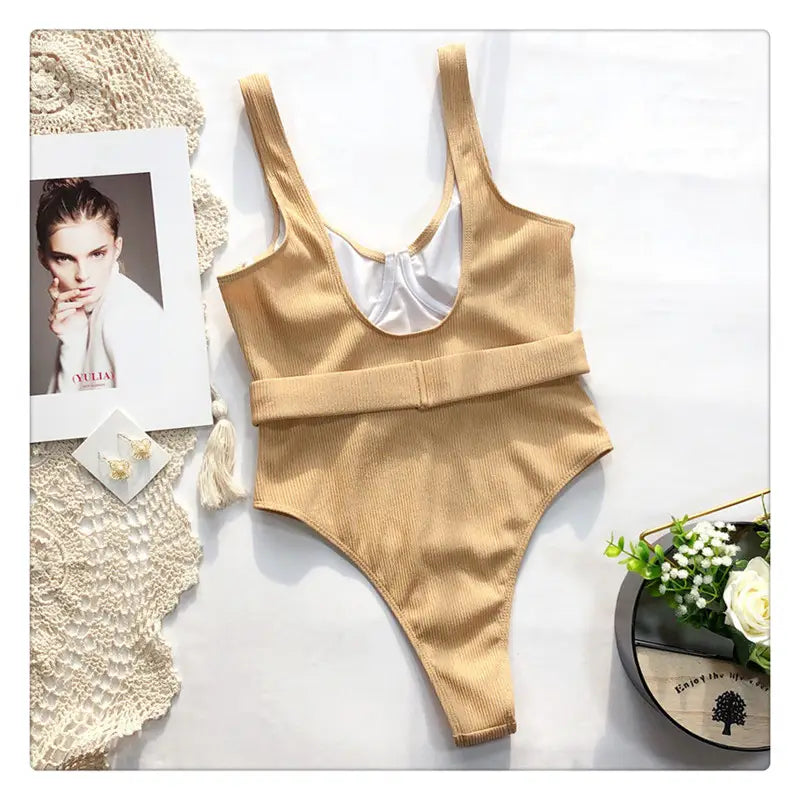 Women’s Solid Color Bikini Swimsuit