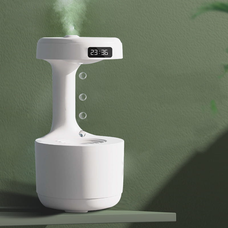 Bedroom Humidifier with Anti Gravity Water Droplets and Ultrasonic Atomization