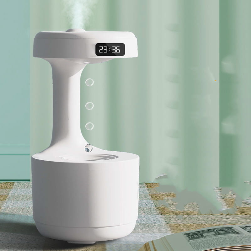 Bedroom Humidifier with Anti Gravity Water Droplets and Ultrasonic Atomization