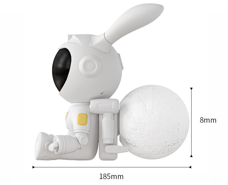 White Space Rabbit Figurine Modern Simplicity Up to 36V
