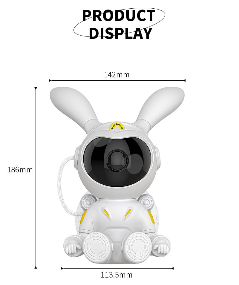 White Space Rabbit Figurine Modern Simplicity Up to 36V