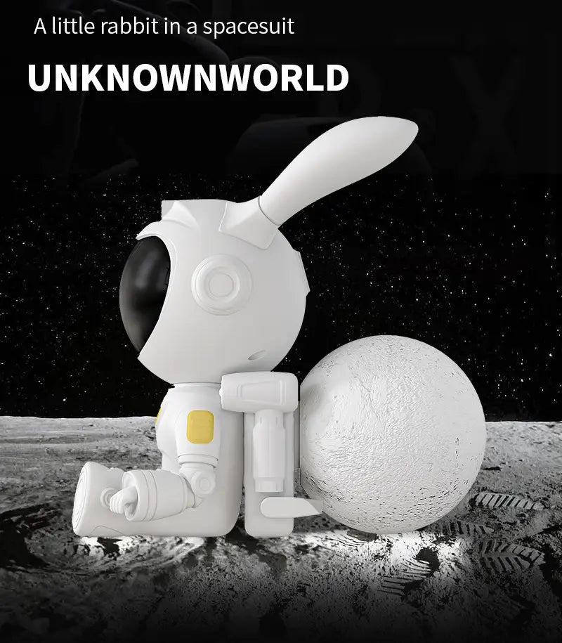 White Space Rabbit Figurine Modern Simplicity Up to 36V