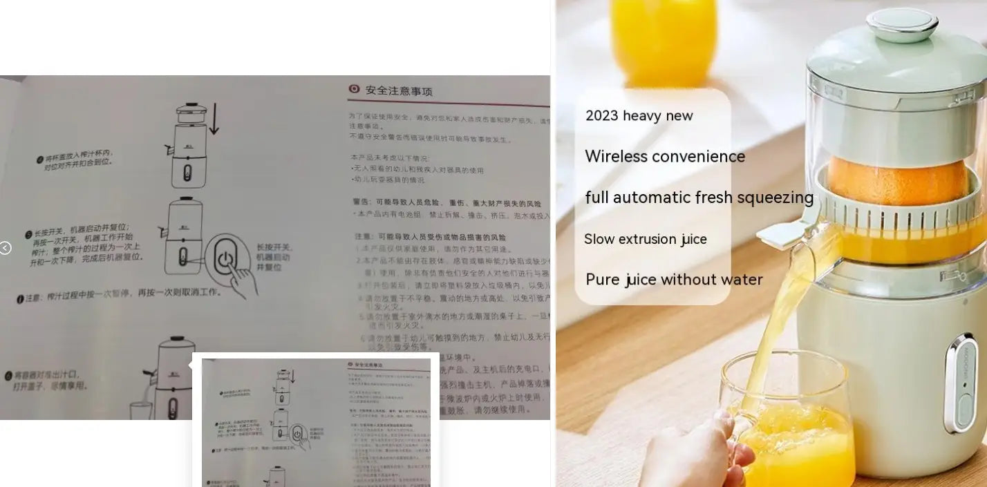 Automatic Orange Juice Squeezer for Fruits and Vegetables