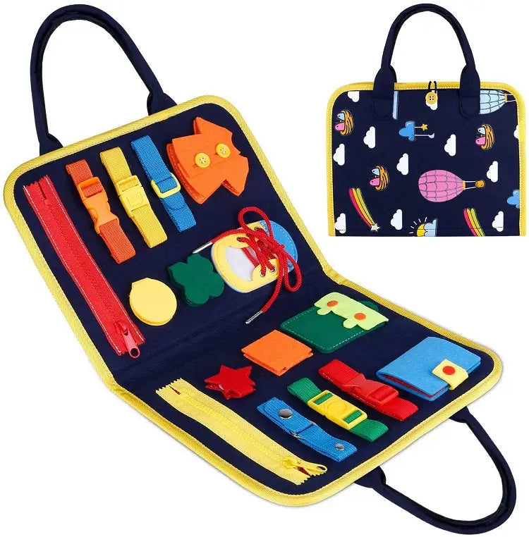 Felt Activity Board for Toddlers Development and Motor Skills