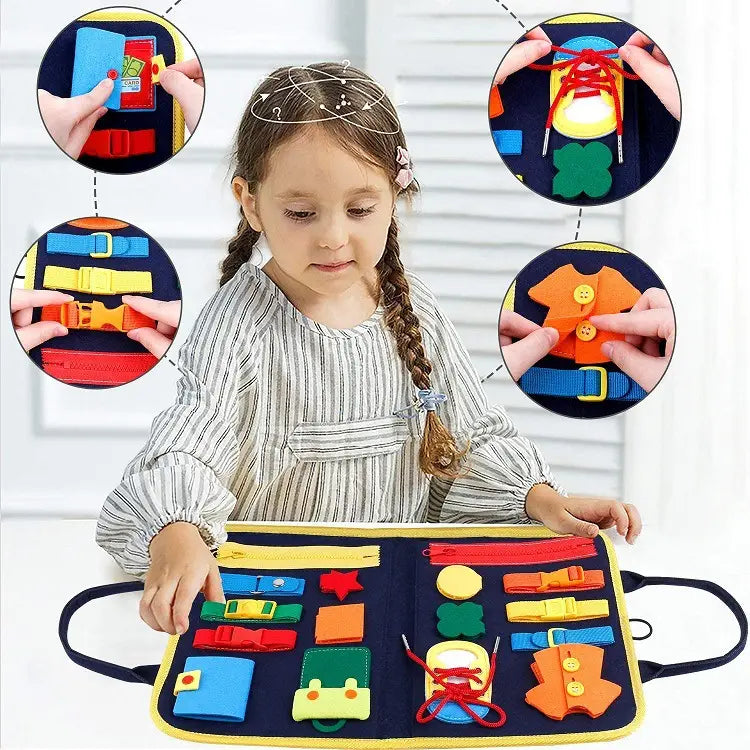 Felt Activity Board for Toddlers Development and Motor Skills