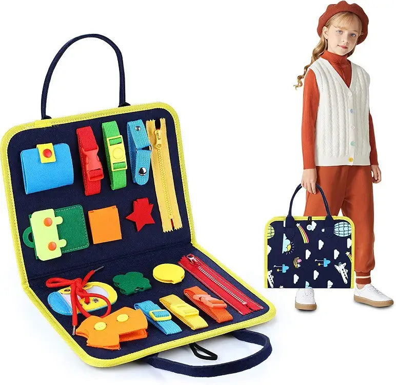 Felt Activity Board for Toddlers Development and Motor Skills