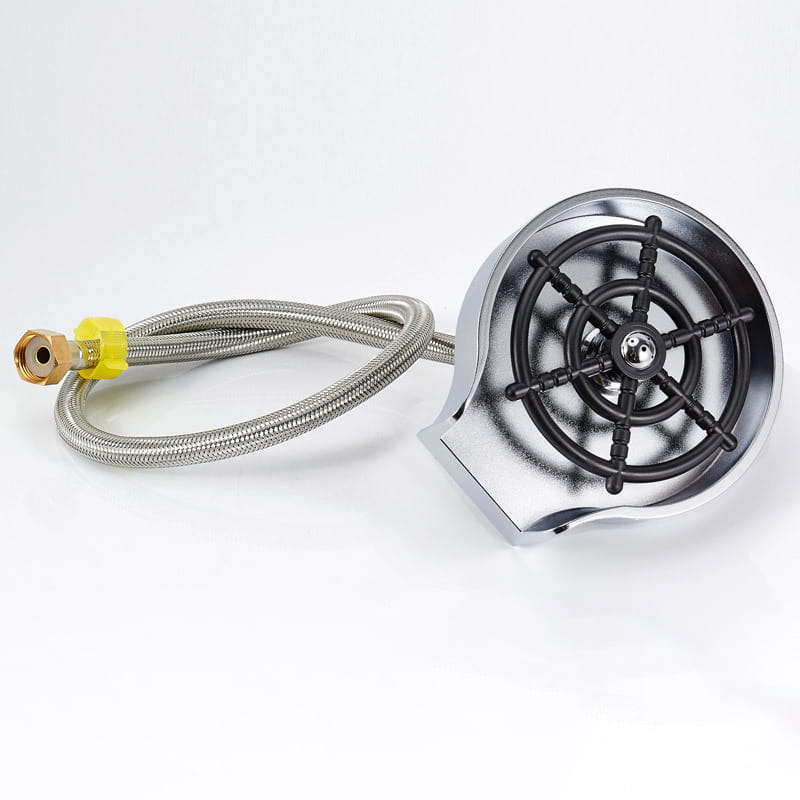 Stainless Steel One Hand Cup Rinser with High Pressure Nozzle