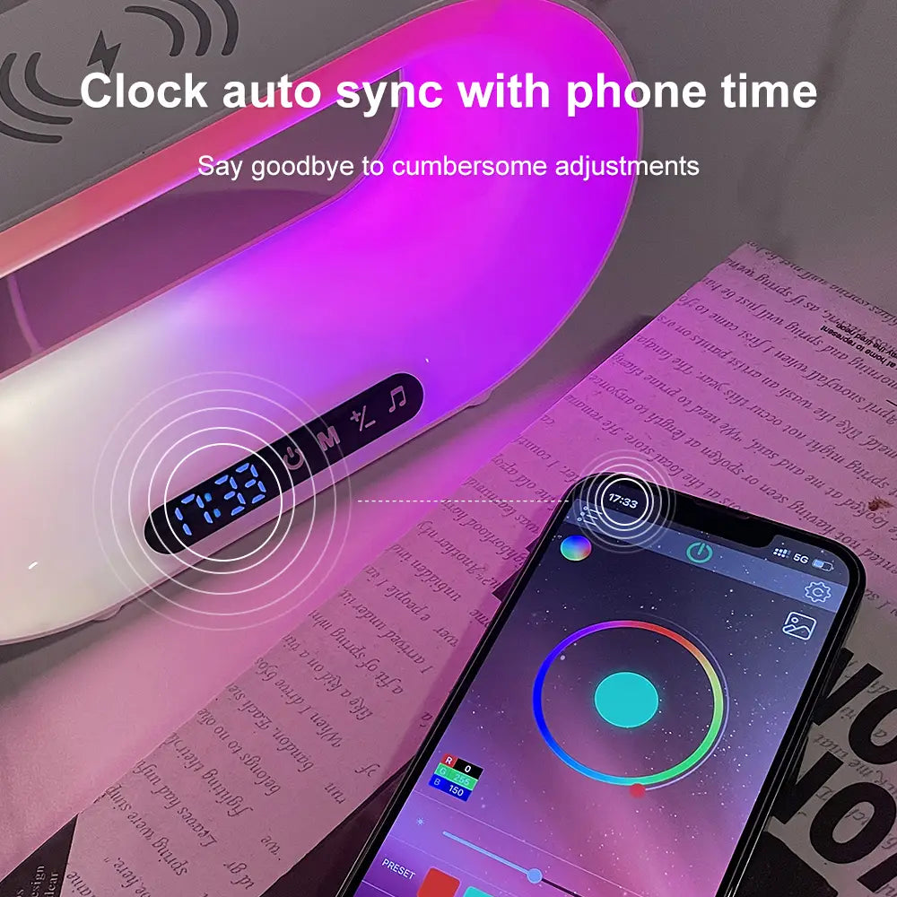 Smart Sleep Alarm Clock with APP Controlled Dimmable Night Light