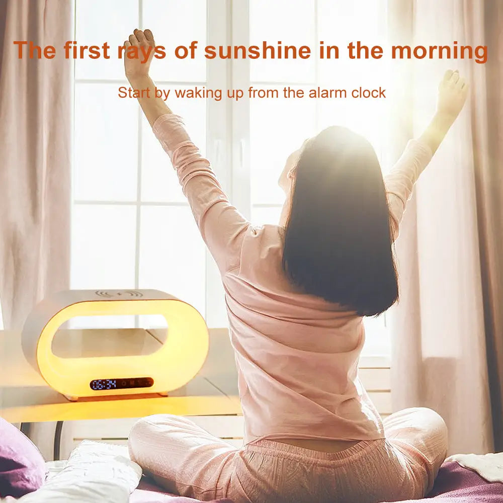 Smart Sleep Alarm Clock with APP Controlled Dimmable Night Light