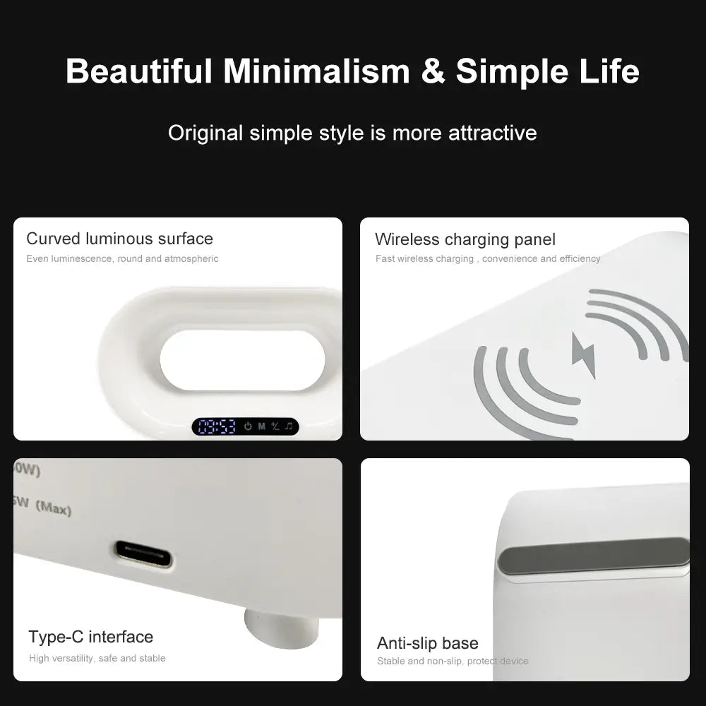 Smart Sleep Alarm Clock with APP Controlled Dimmable Night Light