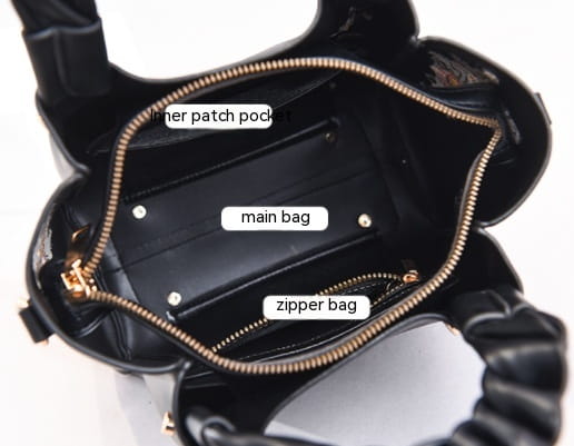 PU Leather Medium Crossbody Handbag with Drawstring Closure