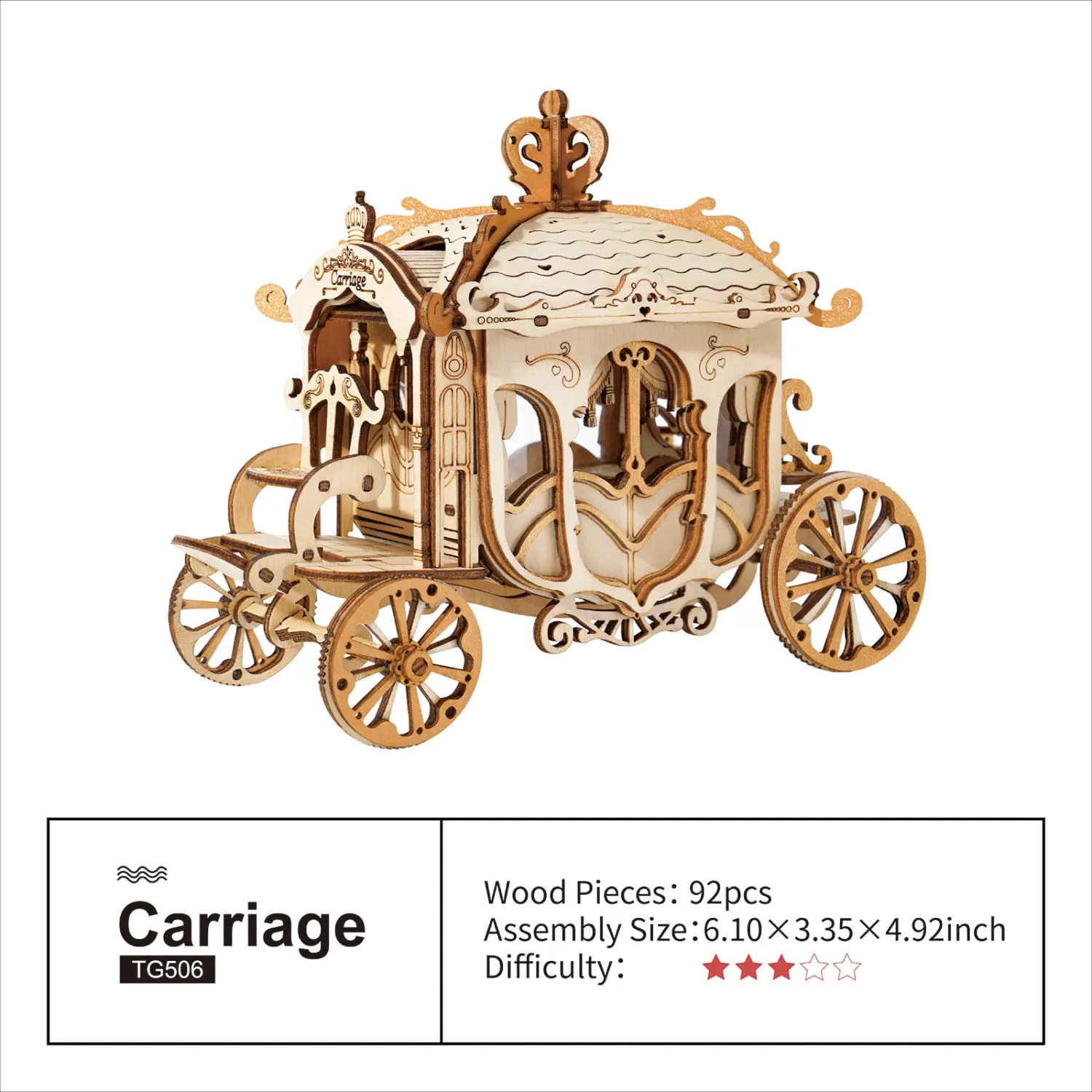 Plywood Package with English Instructions and Accessories No Glue Included