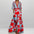 VoguePrint Slim V-Neck Half-Sleeve Waist Dress - LauBelle Brand