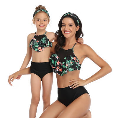 Eltern-Kind-Bikini-Badeanzug