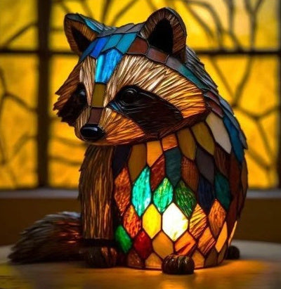 3D Colored Animal Light Desk Lamp Animal Series Decorative Night Light Animal Elephant Owl Cat Vintage Table Lamp Home Decoration - LauBelle