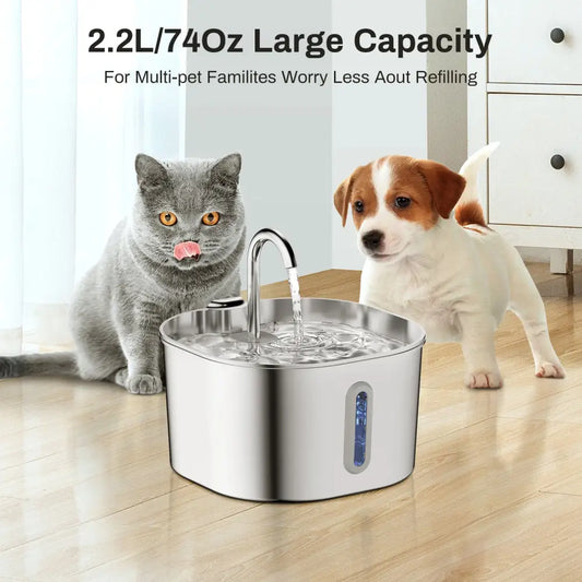 2.2L Faucet Strip Window Pet Water Dispenser for Dogs and Cats