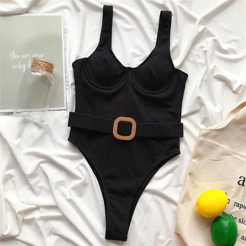 Women’s Solid Color Bikini Swimsuit