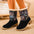 BlossomStitch Ethnic Platform Snow Boots for Women - LauBelle Brand