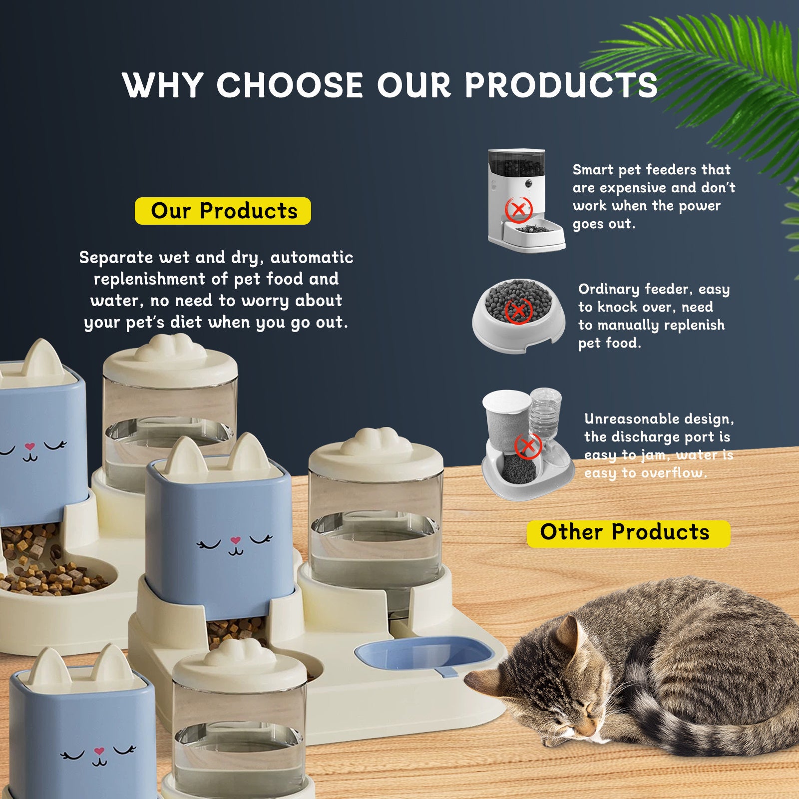 PetPal DuoFeeder: Auto Water & Dry/Wet Food Station - LauBelle