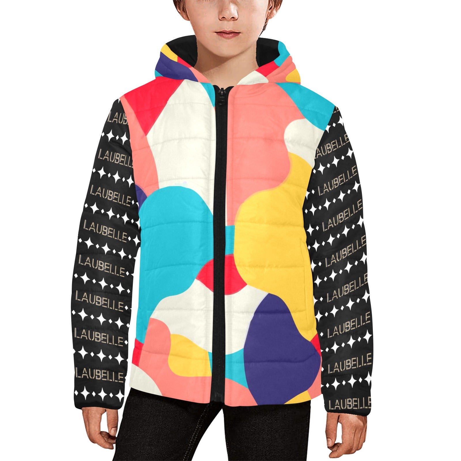 Kids' Padded Hooded Jacket (H45) - LauBelle Brand