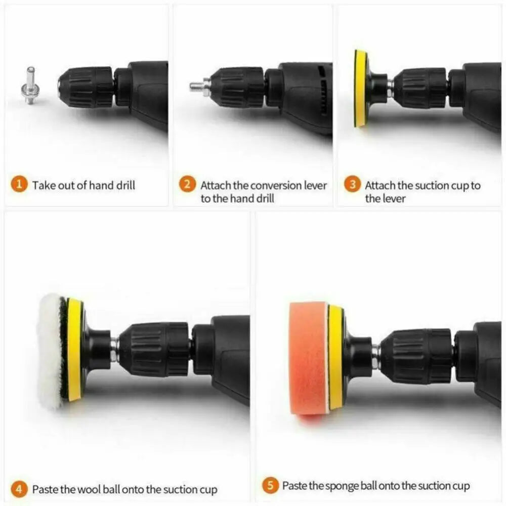 22 Piece Car Polishing Sponge and Pad Set 22pcs 5